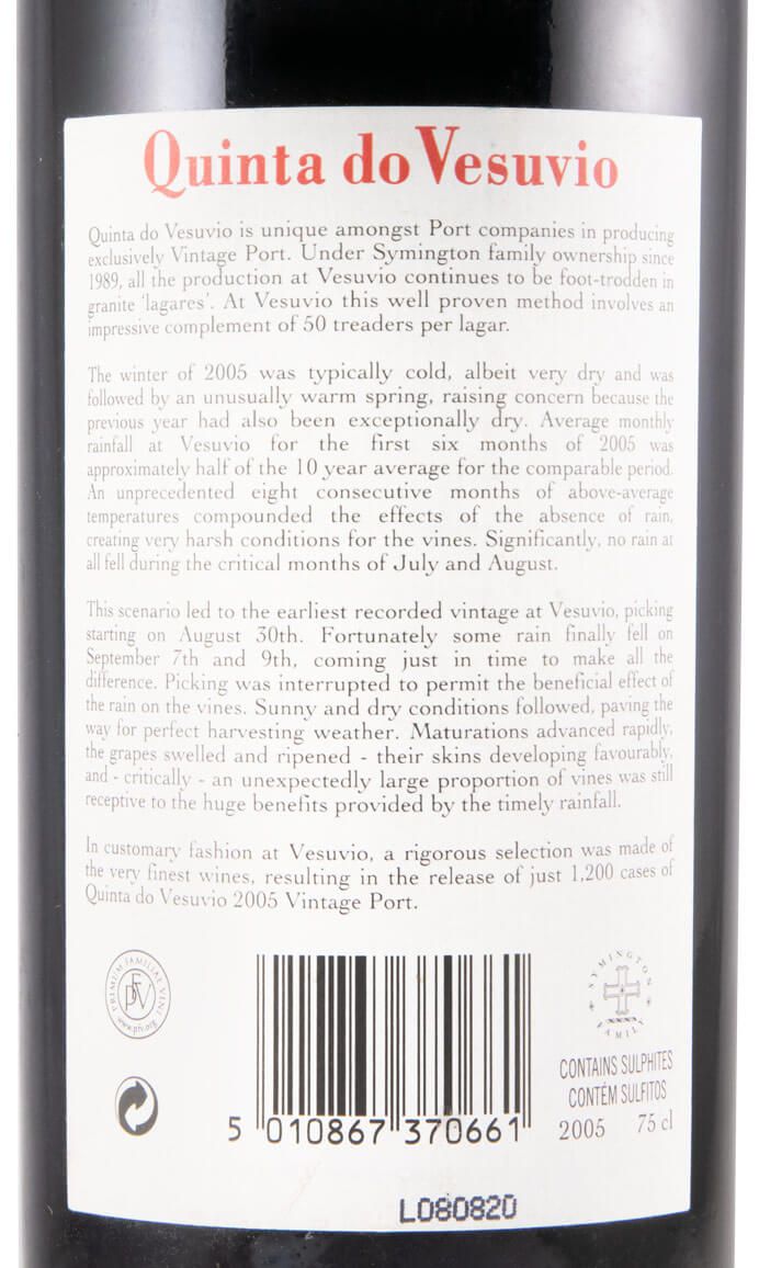 2005 Quinta do Vesuvio Vintage Porto