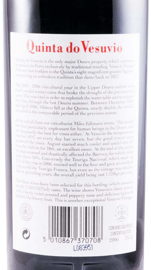 2006 Quinta do Vesuvio Vintage Porto