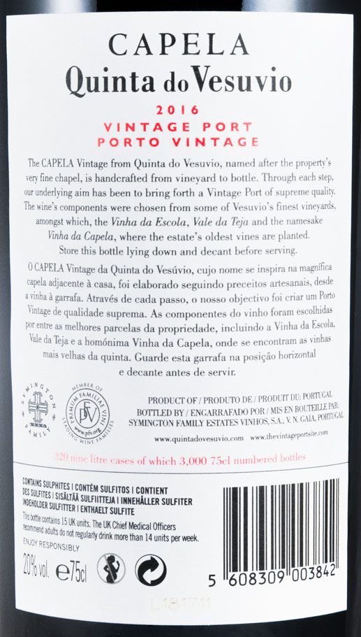 2016 Quinta do Vesuvio Capela Vintage Port