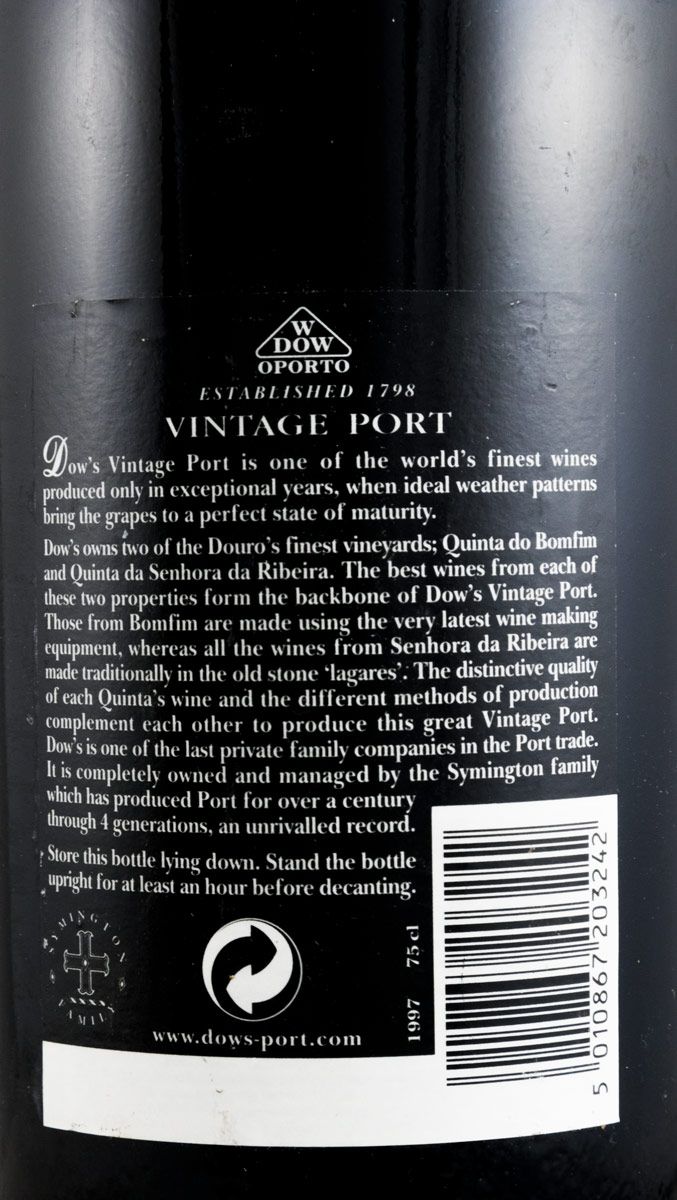 1997 Dow's Vintage Porto