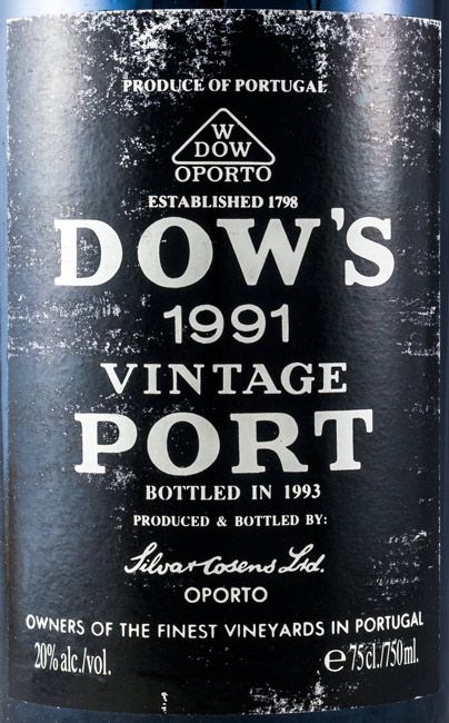 1991 Dow's Vintage Porto