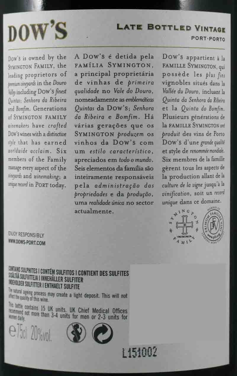 2009 Dow's LBV Port