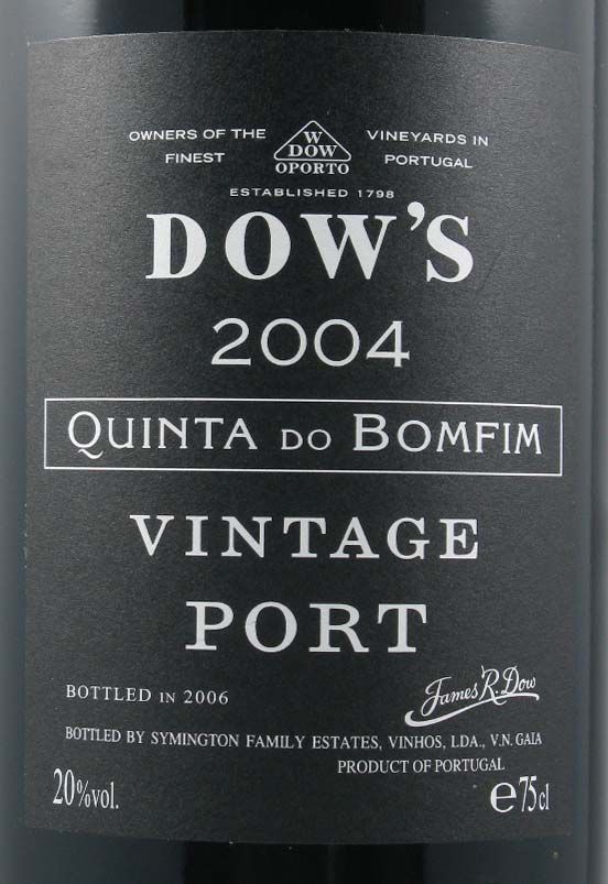 2004 Dow's Quinta do Bomfim Vintage Porto