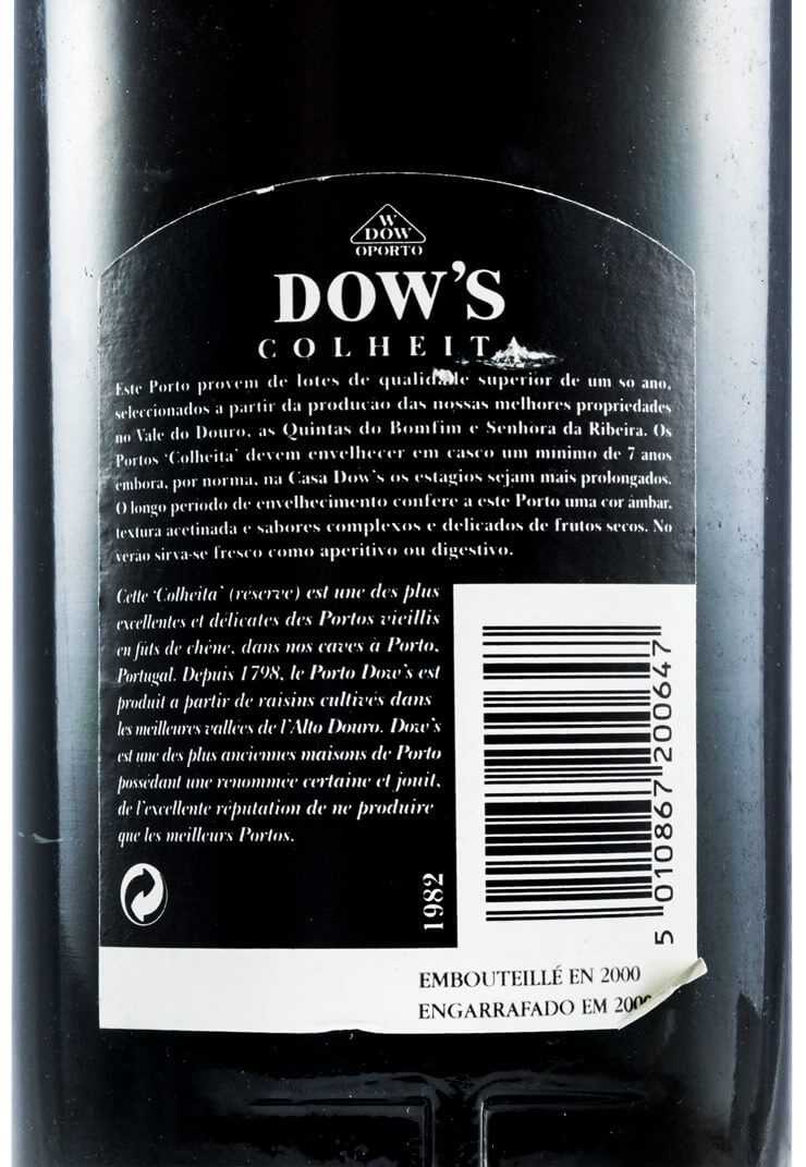 1982 Dow's Colheita Port