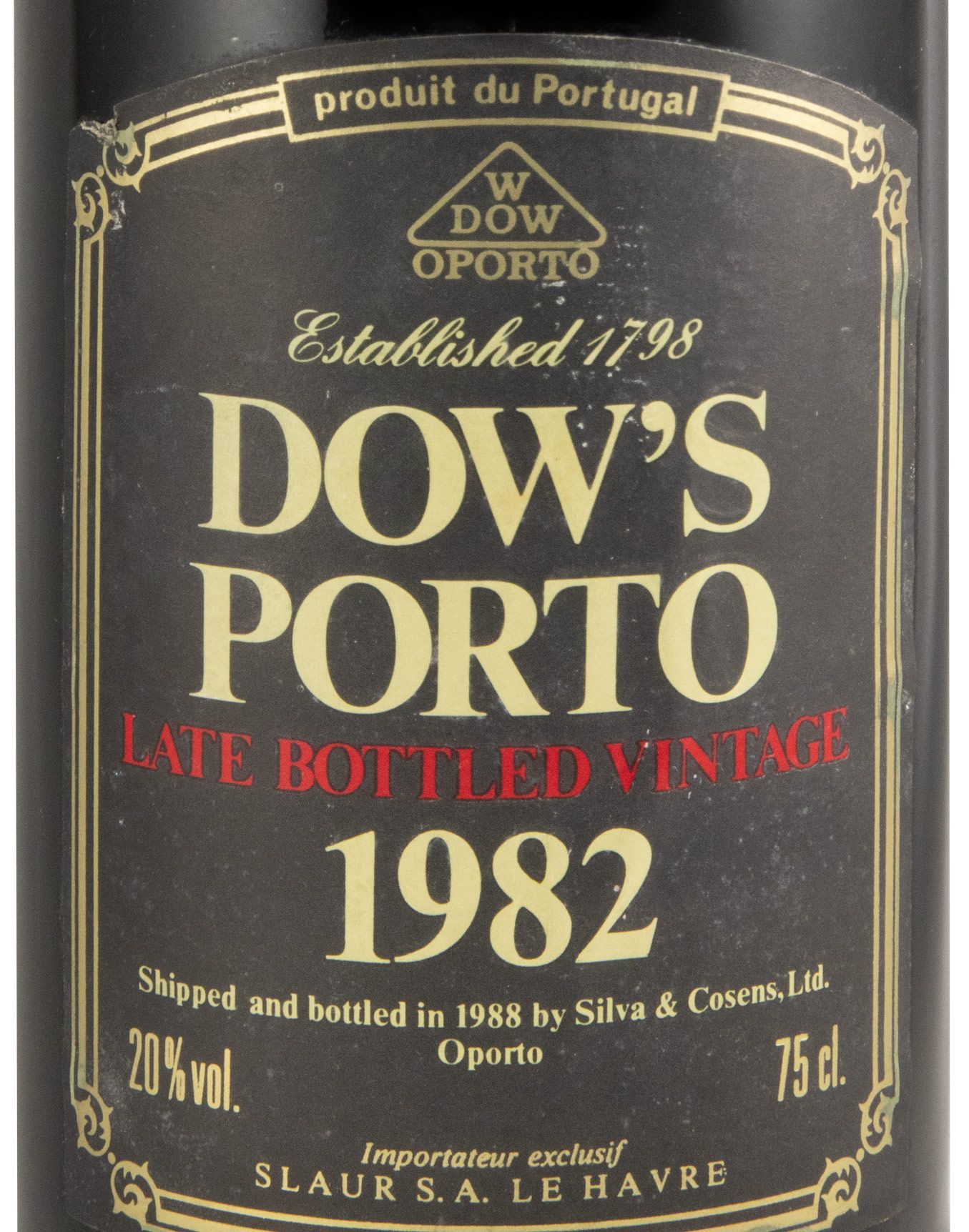 1982 Dow's LBV Porto (engarrafado em 1988)