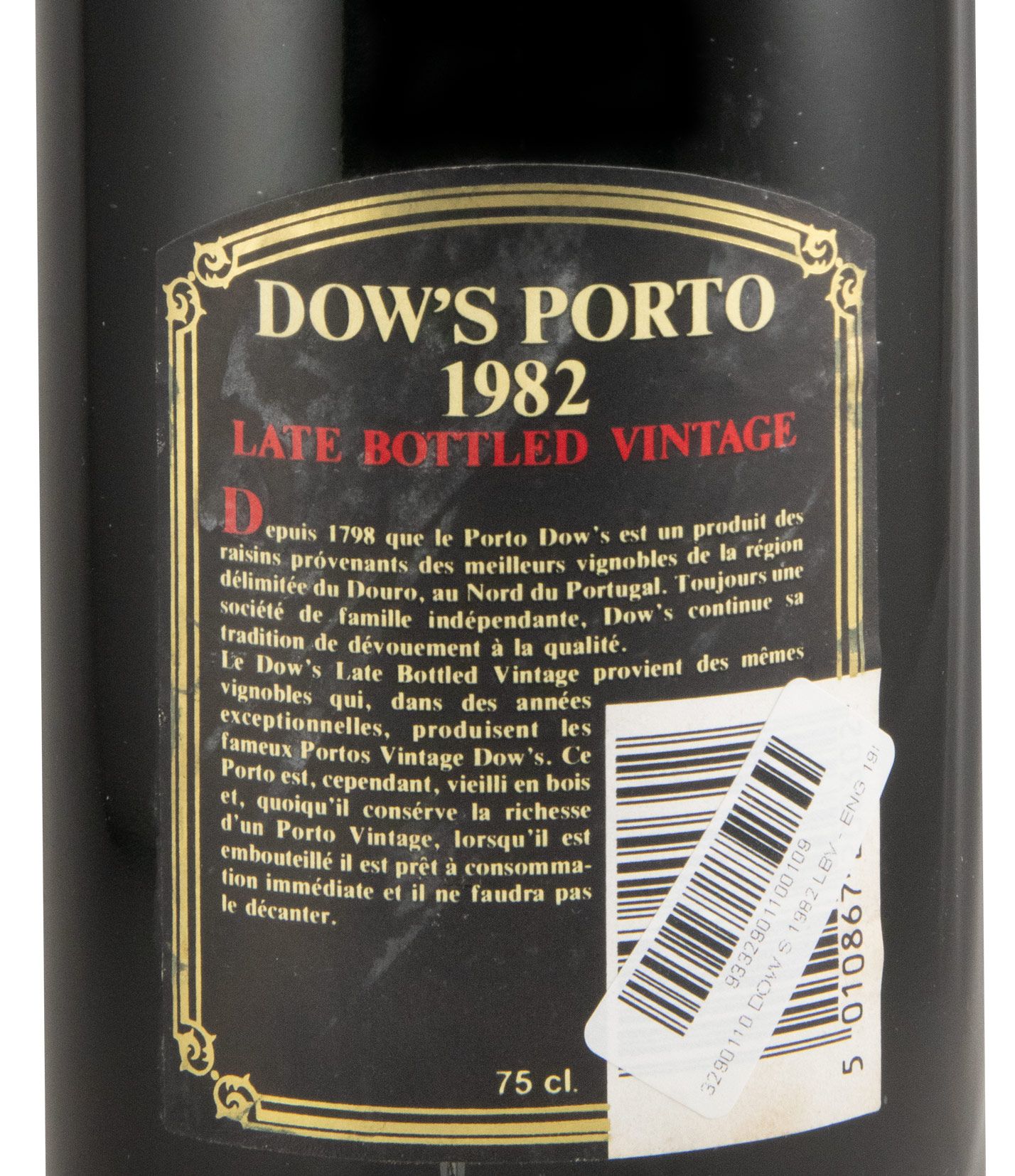 1982 Dow's LBV Porto (engarrafado em 1988)