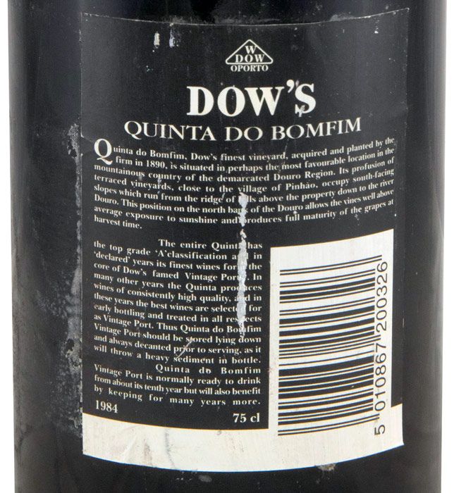 1984 Dow's Quinta do Bomfim Vintage Porto
