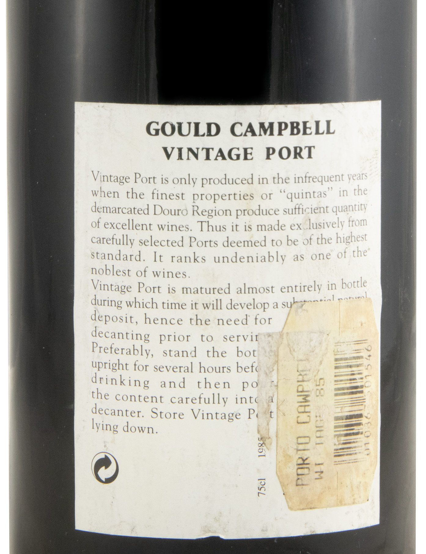 1985 Gould Campbell Vintage Porto