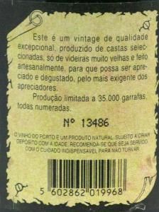 1996 Quinta do Estanho Vintage Porto