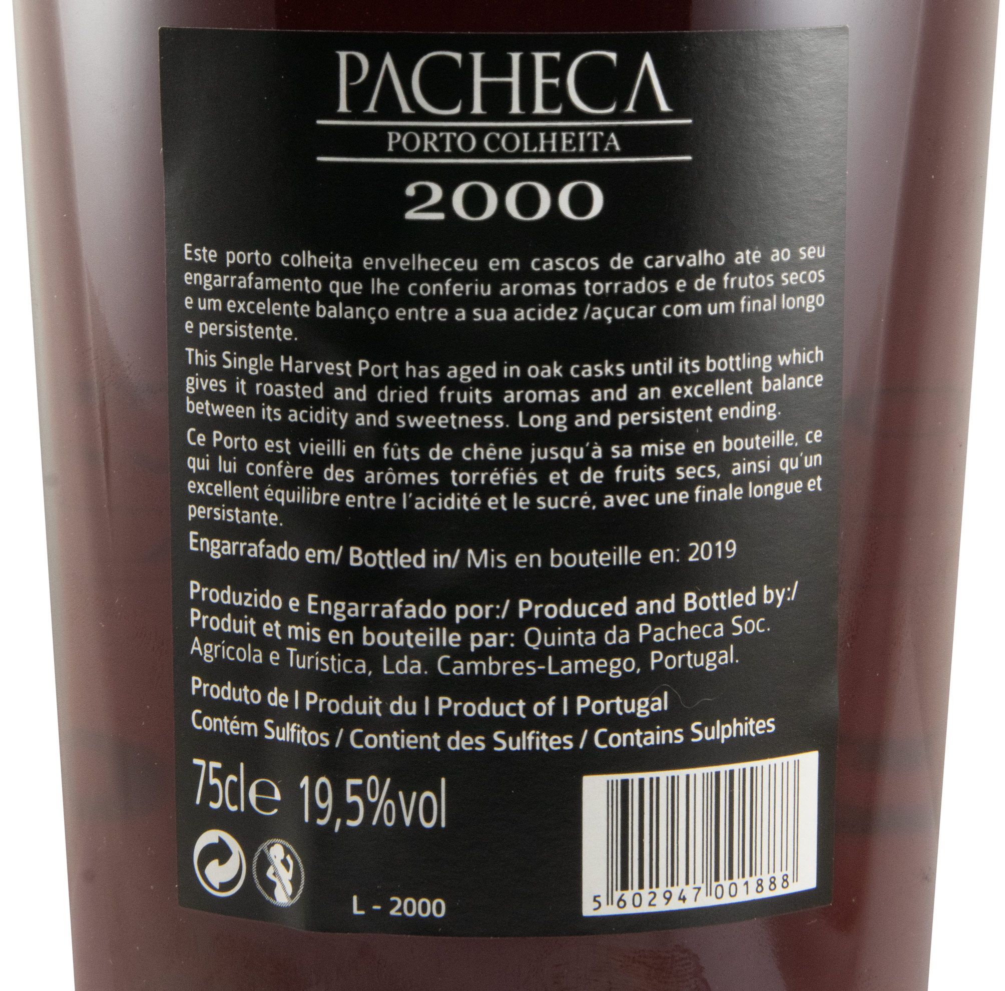 2000 Pacheca Colheita Port