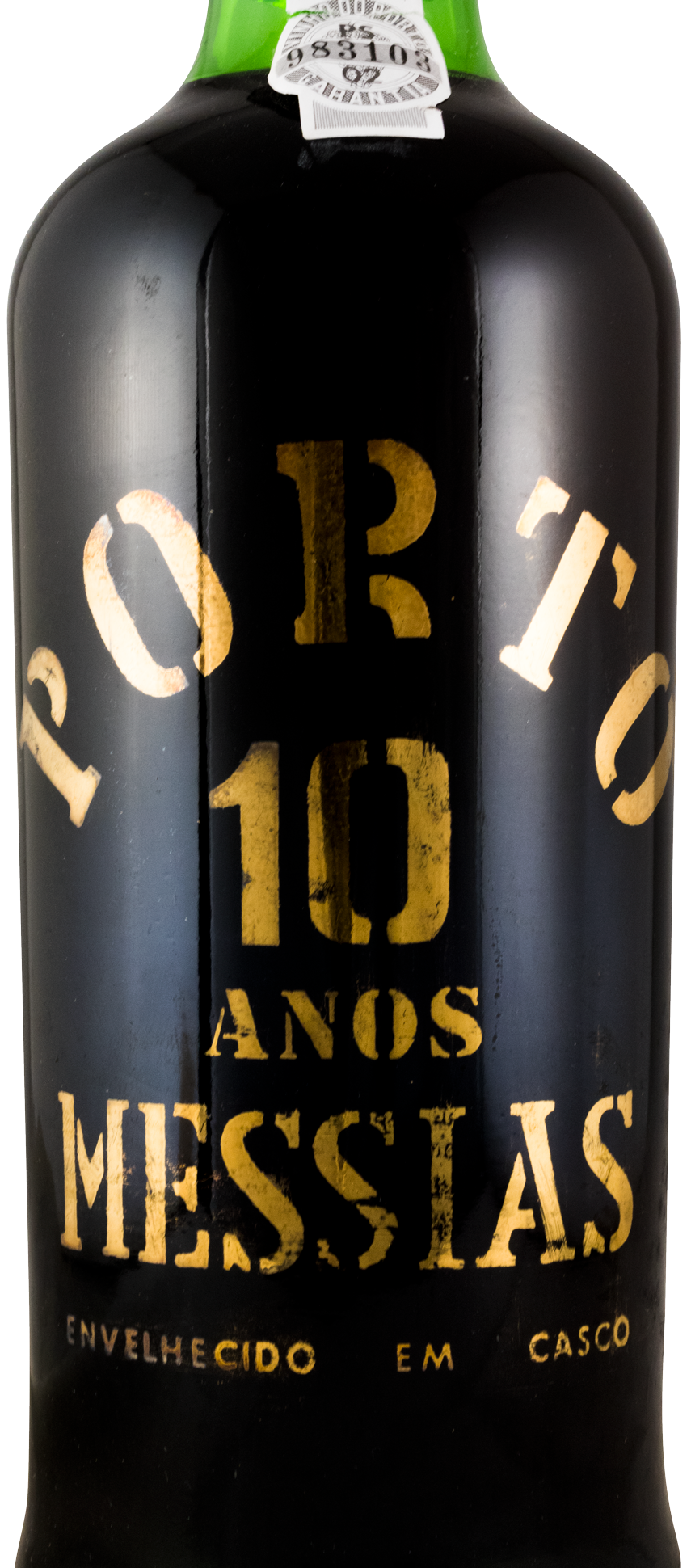 Messias 10 anos Porto (garrafa pirogravada a ouro)