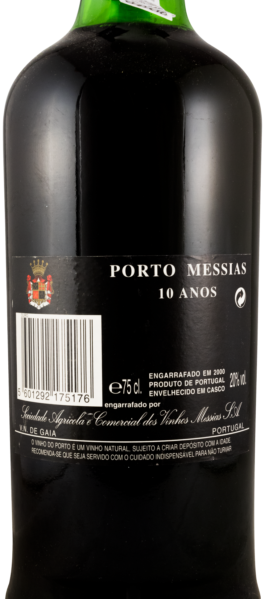 Messias 10 anos Porto (garrafa pirogravada a ouro)