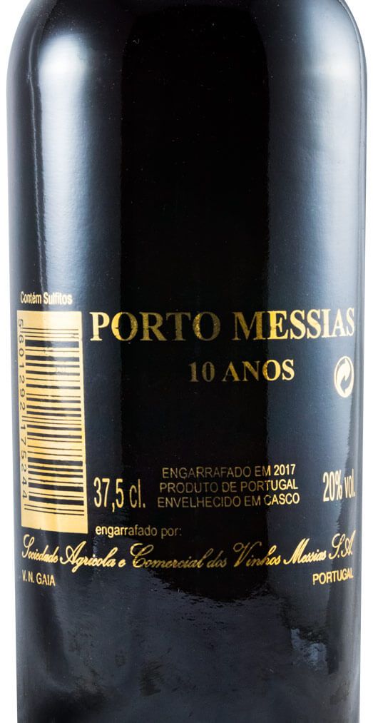 Messias 10 years Port (bottle with gold laser engraving) 37.5cl