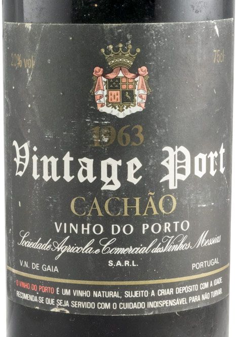 1963 Messias Quinta do Cachão Vintage Porto