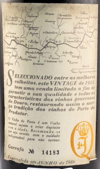 1981 Quinta do Infantado Vintage Porto