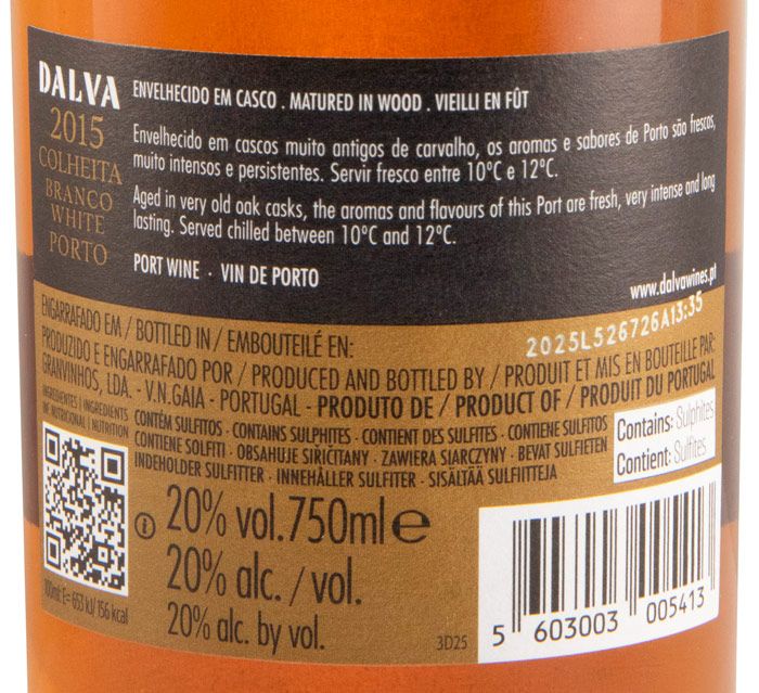 2015 Dalva Colheita White Porto