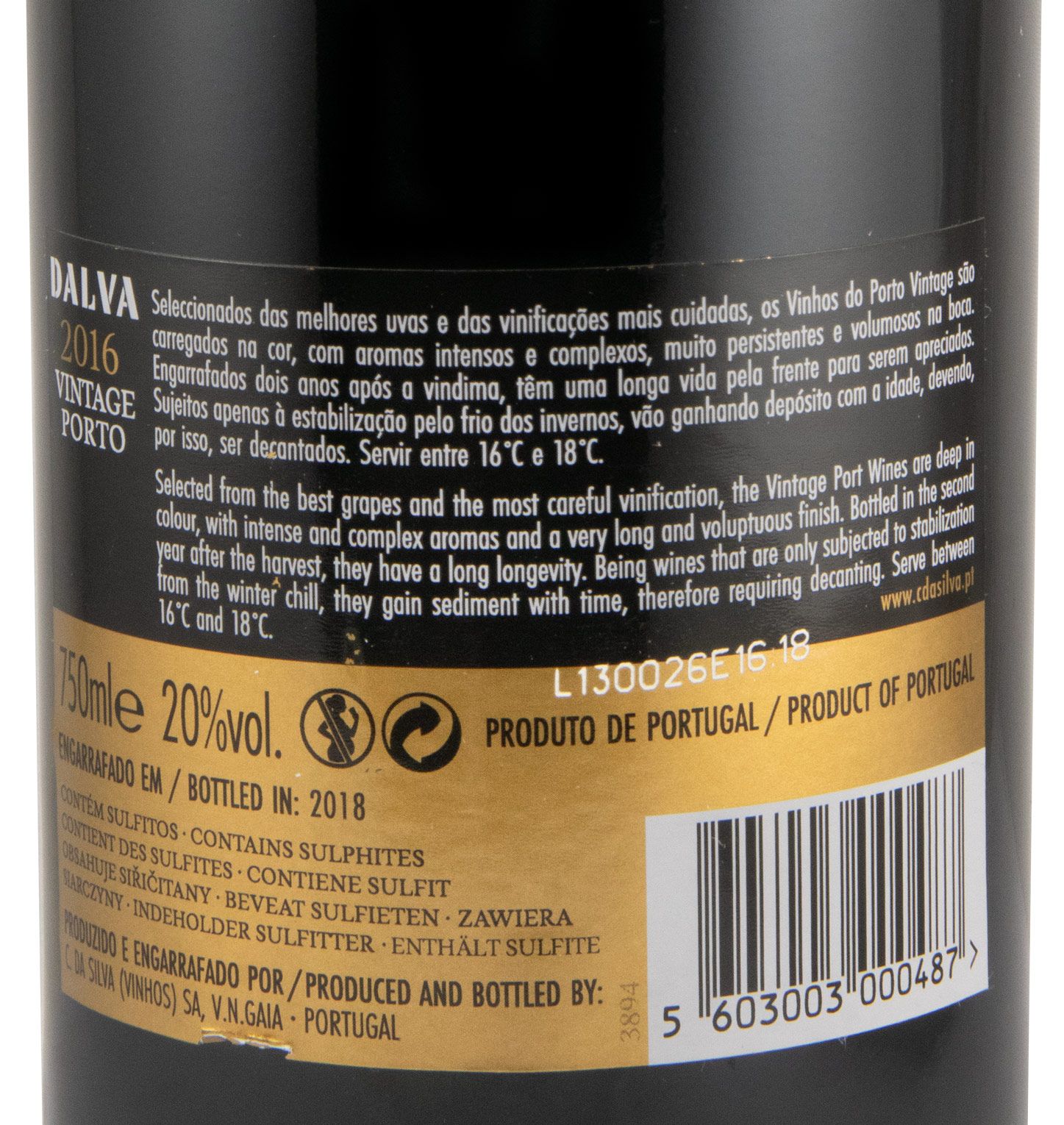 2016 Dalva Vintage Porto