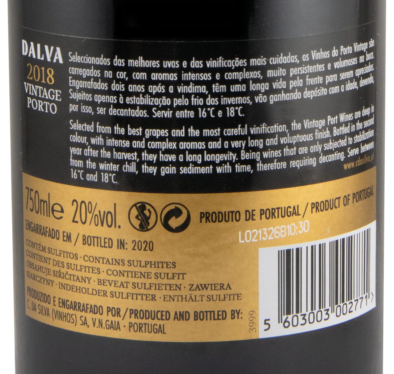 2018 Dalva Vintage Porto
