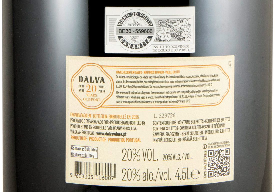 Dalva 20 anos Porto 4,5L