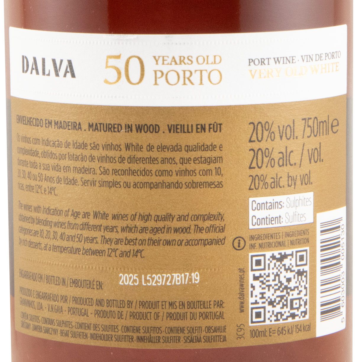 Dalva Very Old White 50 years Port