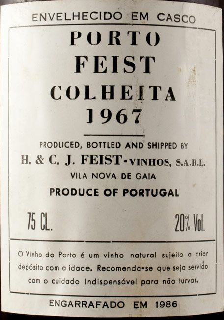 1967 Feist Colheita Porto