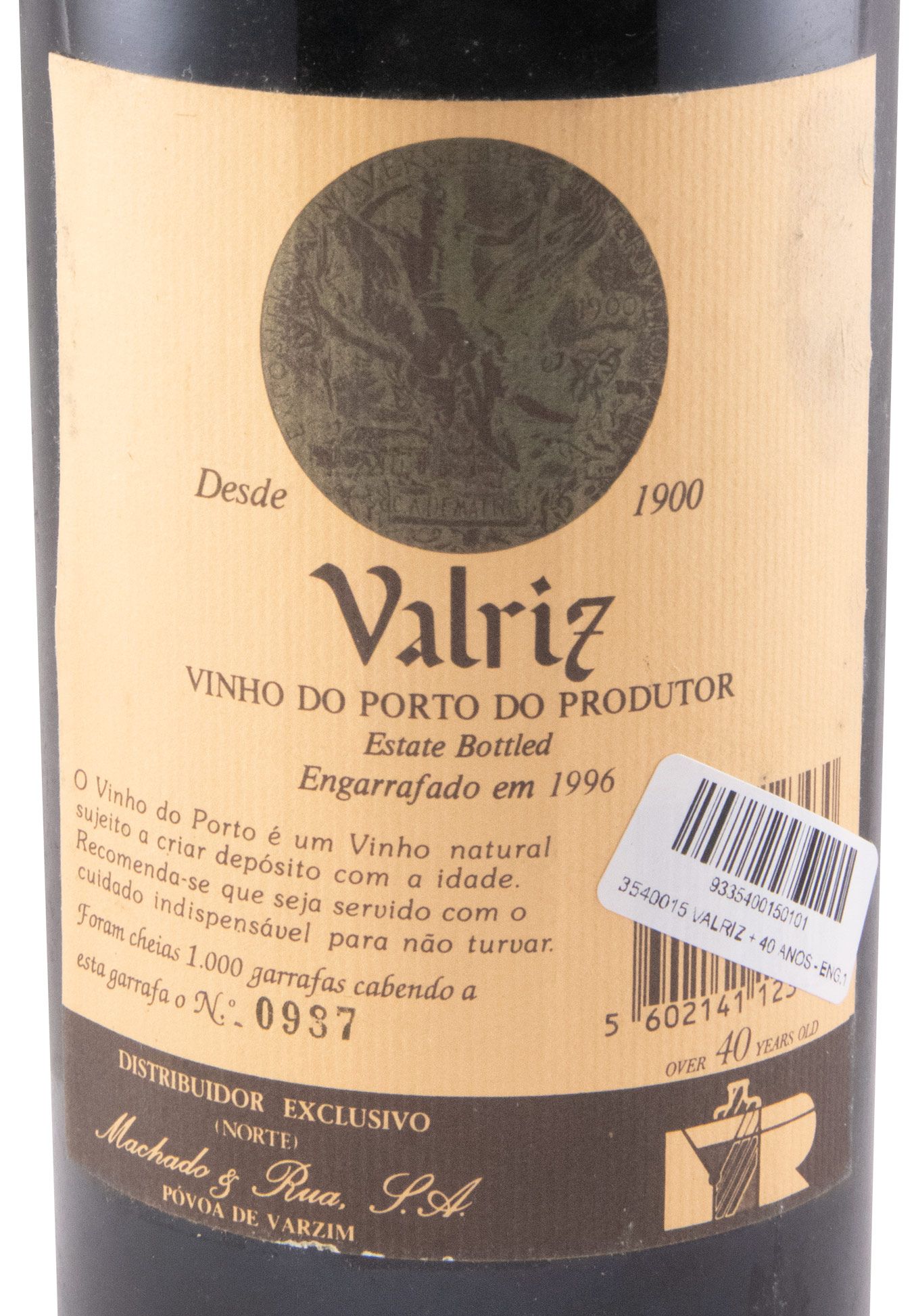 Valriz +40 anos Porto (engarrafado em 1996)