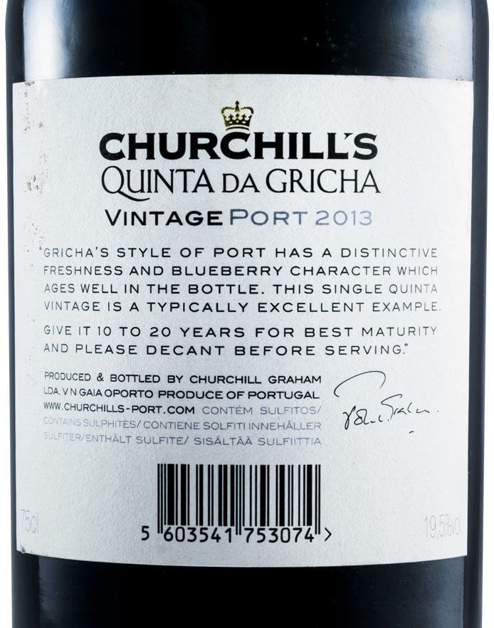 2013 Churchill's Quinta da Gricha Vintage Port