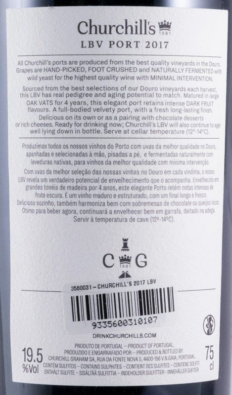 2017 Churchill's LBV Porto