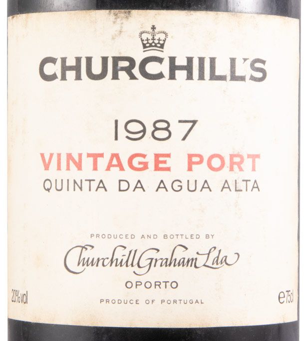 1987 Churchill's Água Alta Vintage Porto
