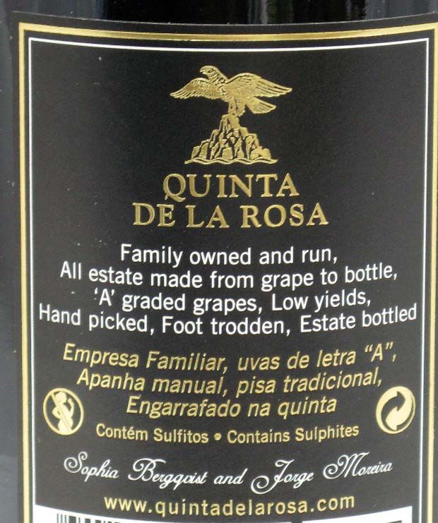 2011 Quinta de La Rosa Vintage porto