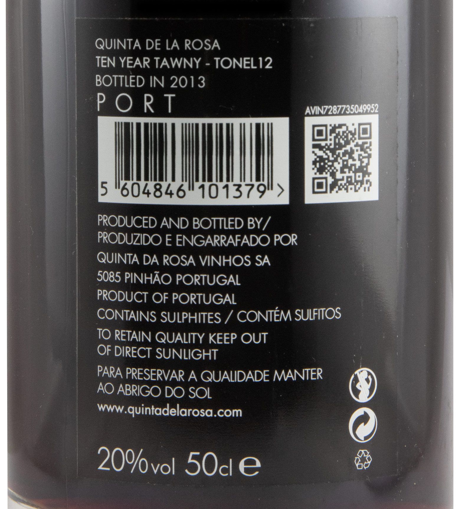 Quinta de La Rosa Tonel 12 10 anos Porto 50cl