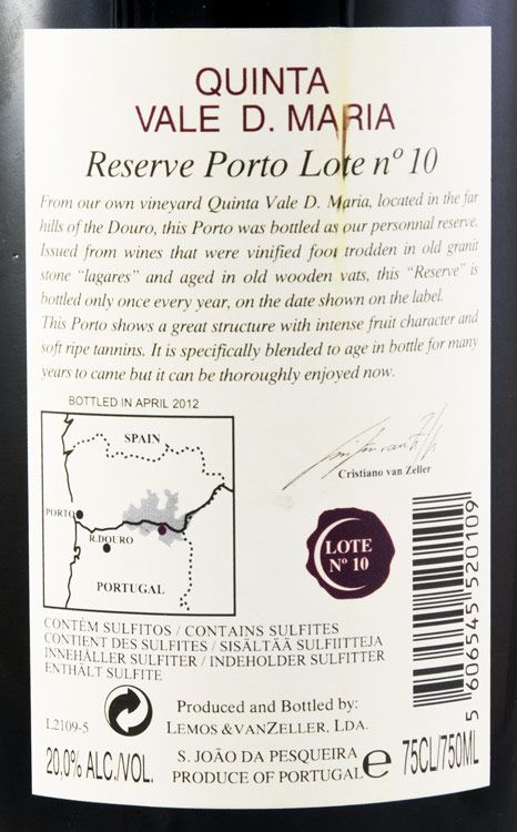 Quinta Vale D. Maria Lote 10 Reserva Porto