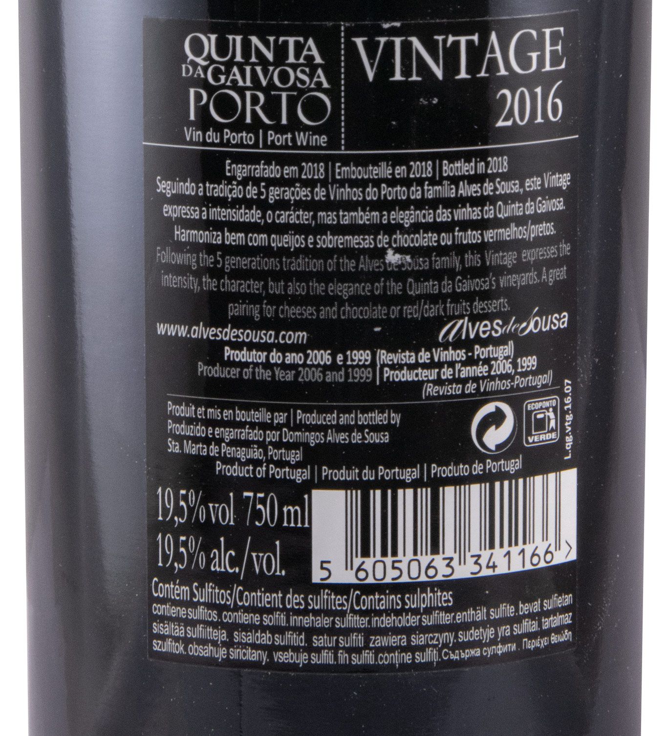 2016 Quinta da Gaivosa Vintage Porto