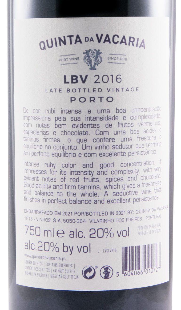 2016 Quinta da Vacaria LBV Porto