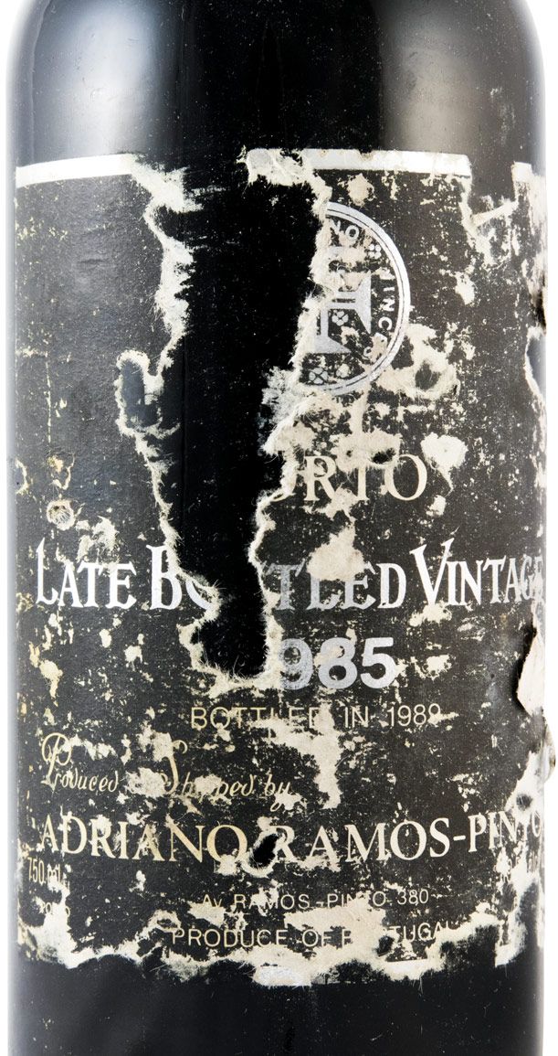 1985 Ramos Pinto LBV Porto (rótulo danificado)