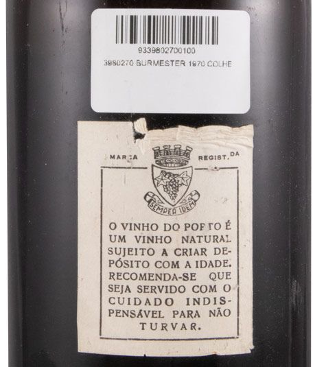 1970 Burmester Colheita Reserva Port (damaged label)