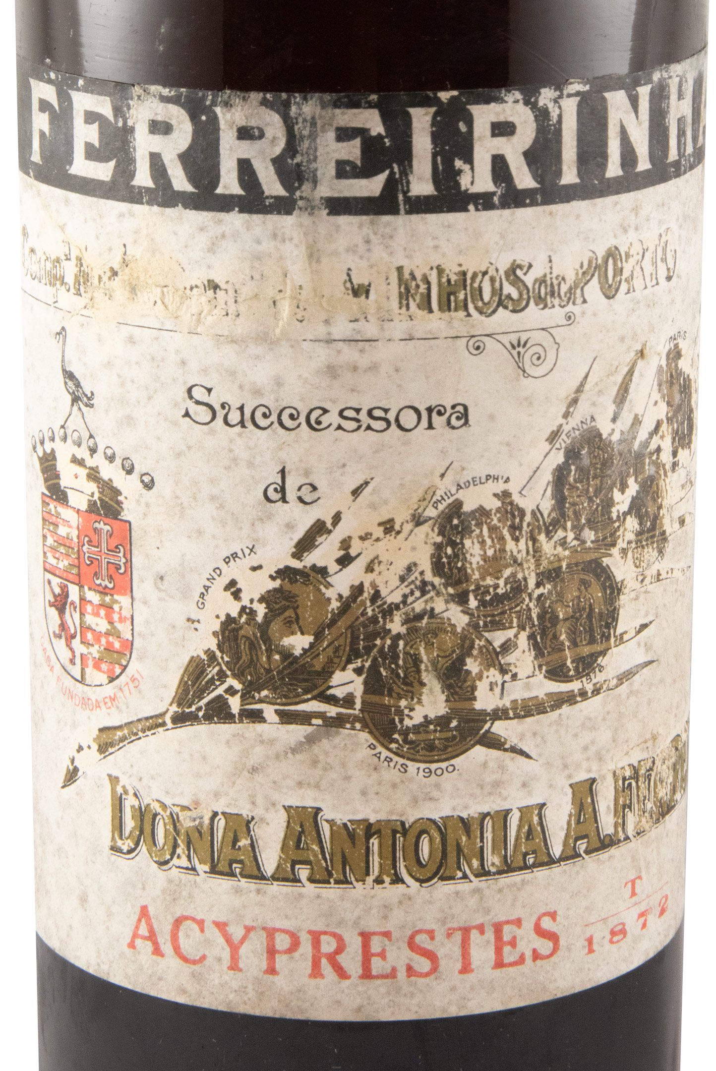 1872 Ferreira T Acyprestes Port (damaged label)