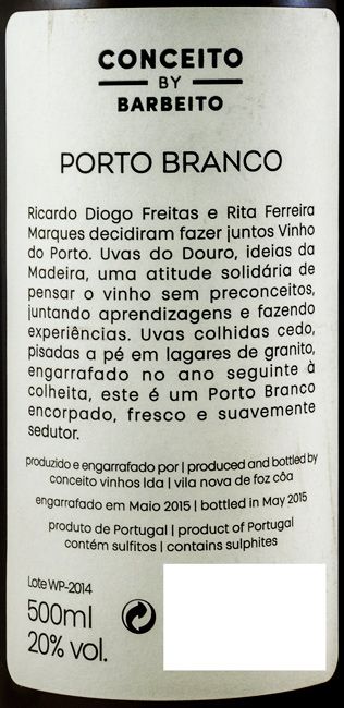 Conceito by Barbeito white Port 50cl