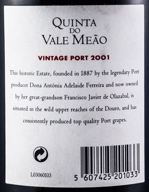 2001 Quinta do Vale Meão Vintage Porto