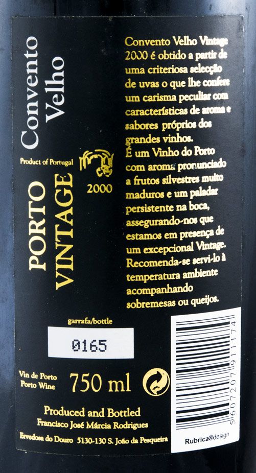 2000 Convento Velho Vintage Porto
