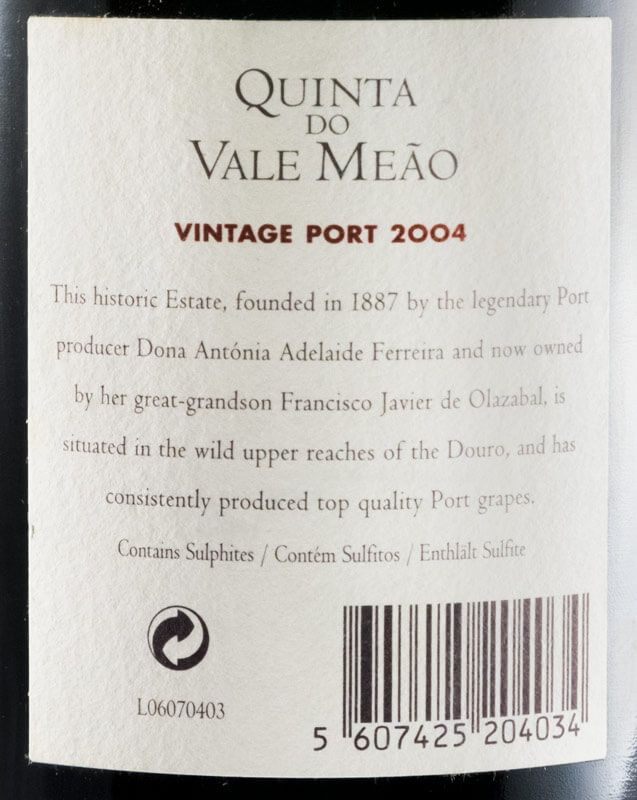 2004 Quinta do Vale Meão Vintage Porto