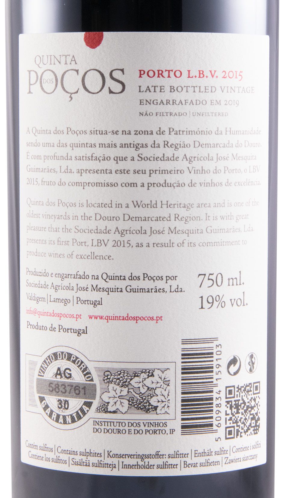 2015 Quinta dos Poços LBV Porto