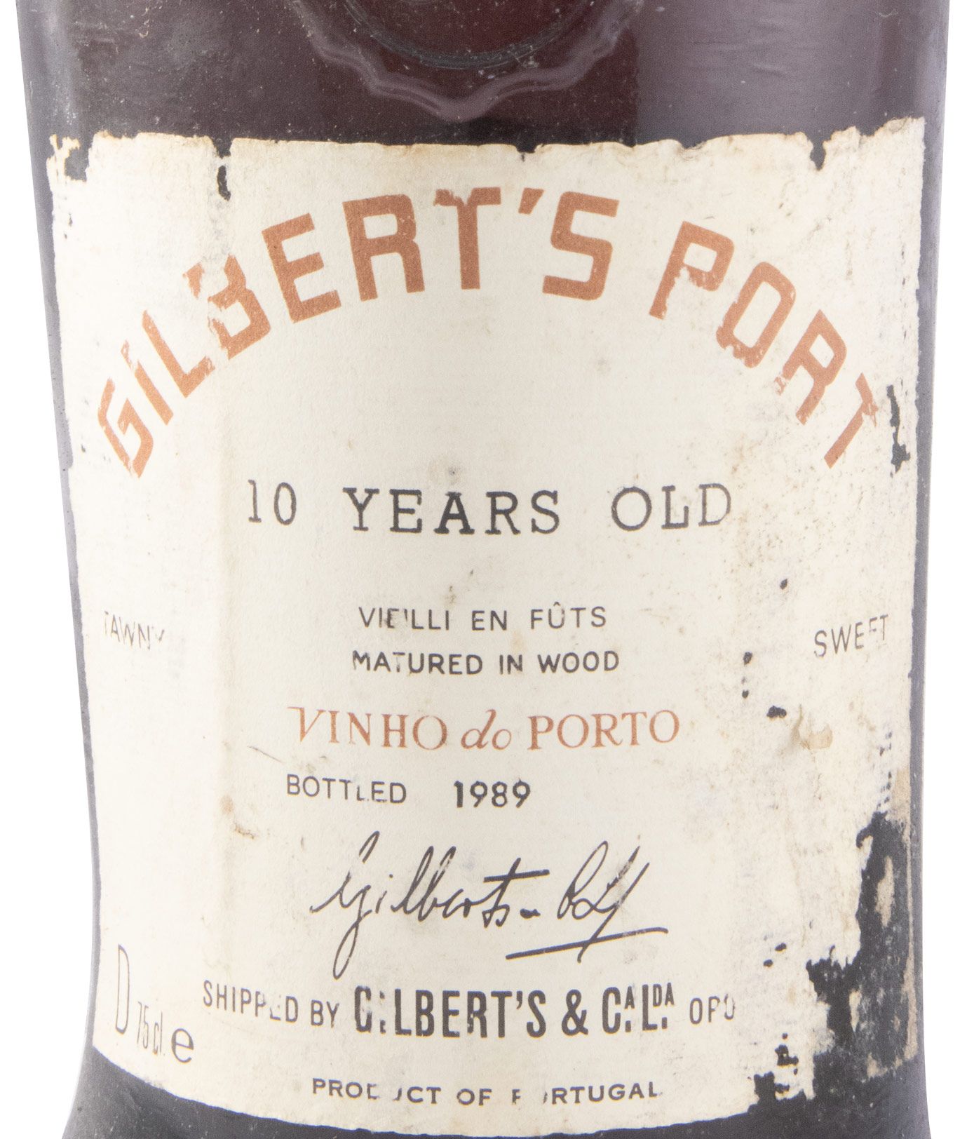 Gilbert's 10 years Port (bottled in 1989)
