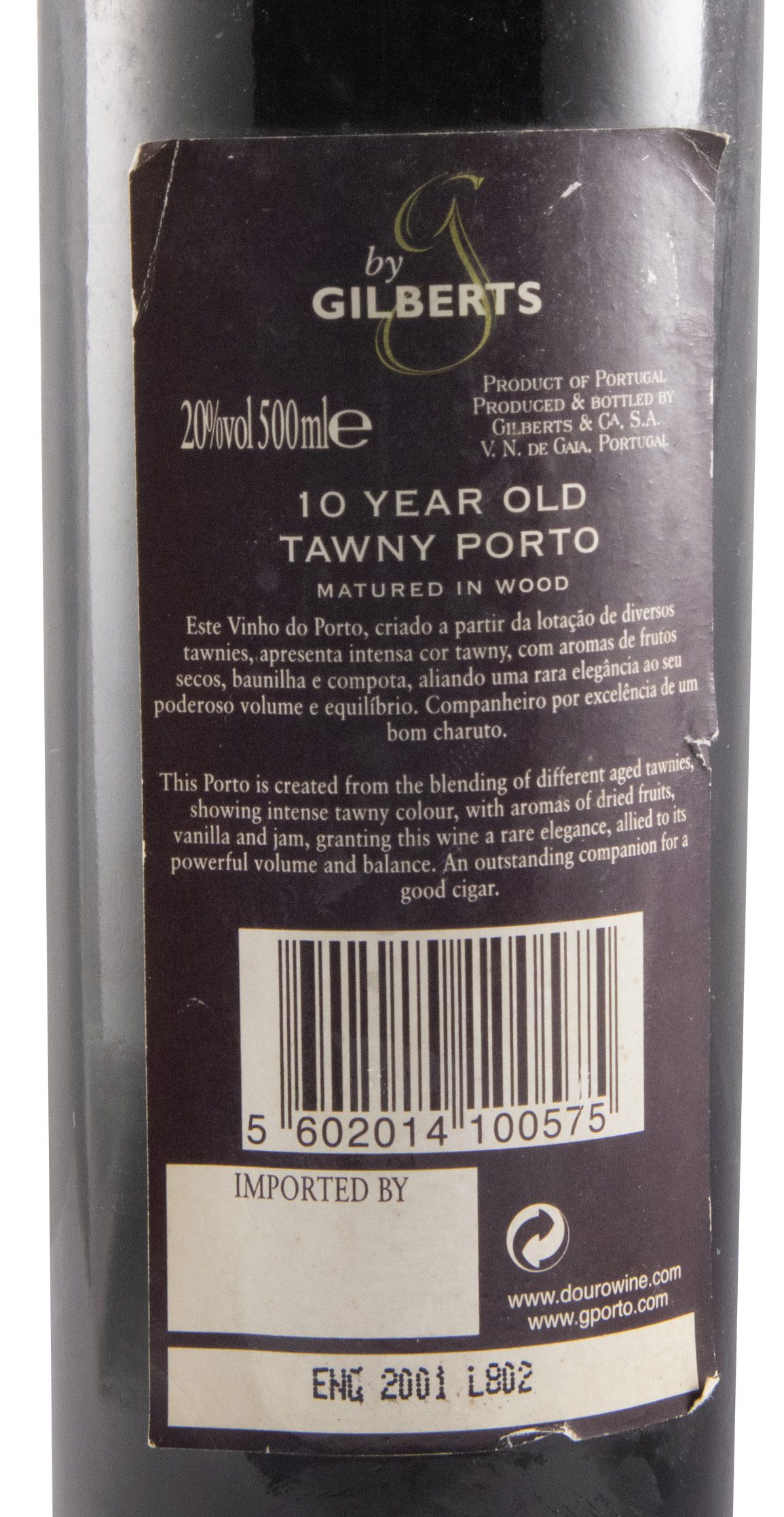 Gilbert's 10 anos Port 50cl (bottled in 2001)