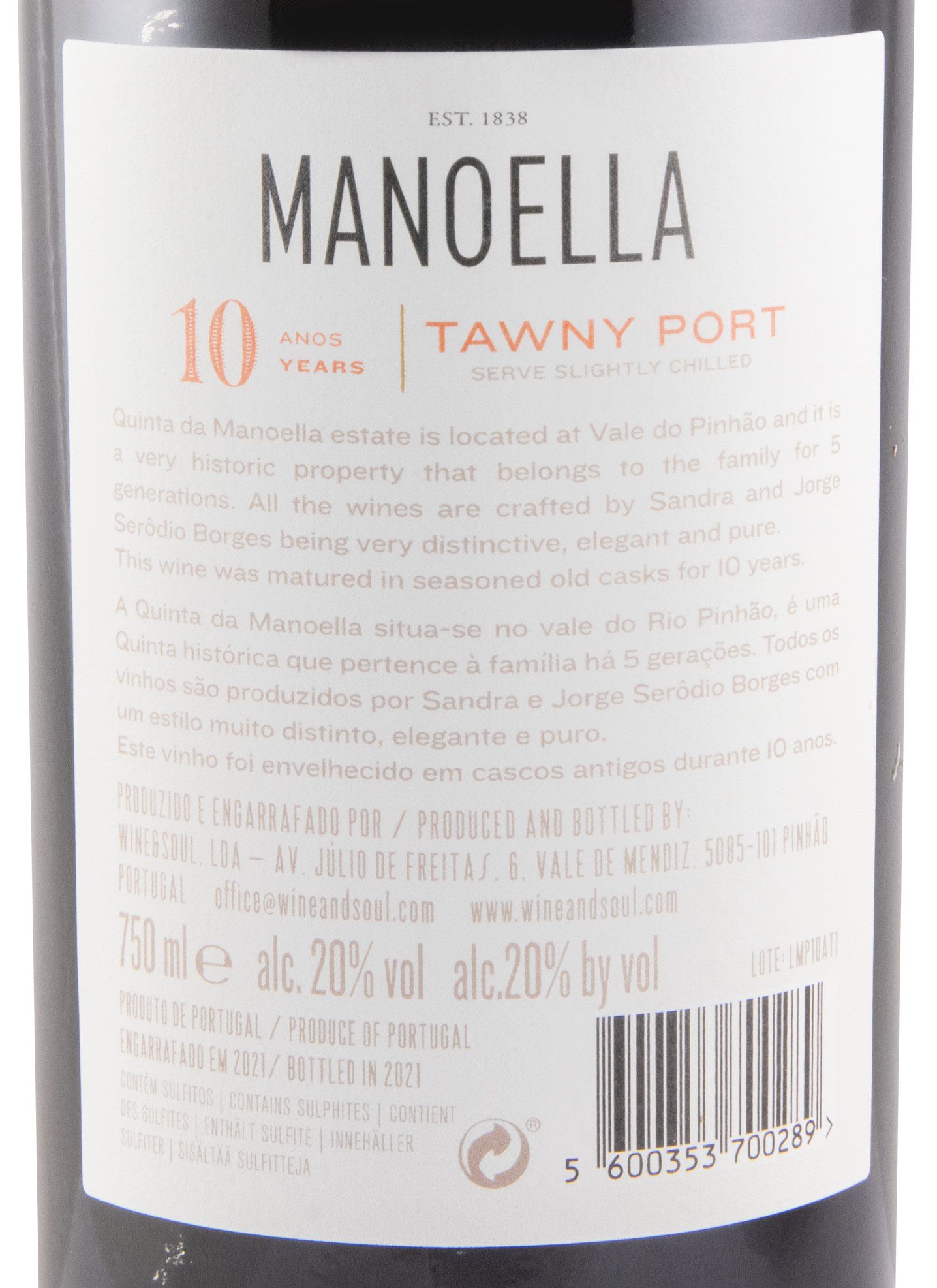 Manoella Tawny 10 years Port