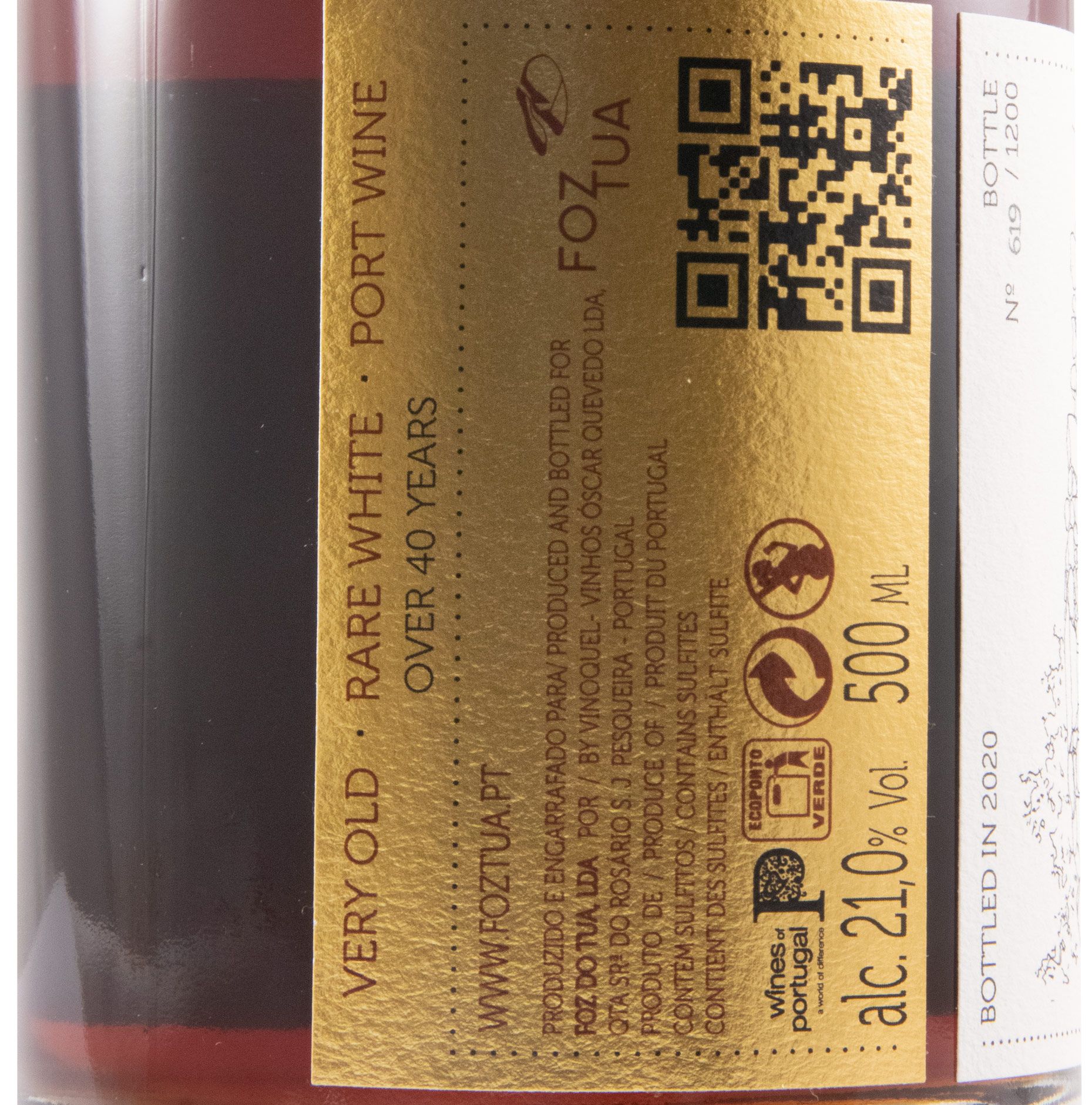 FozTua White +40 anos Porto 50cl