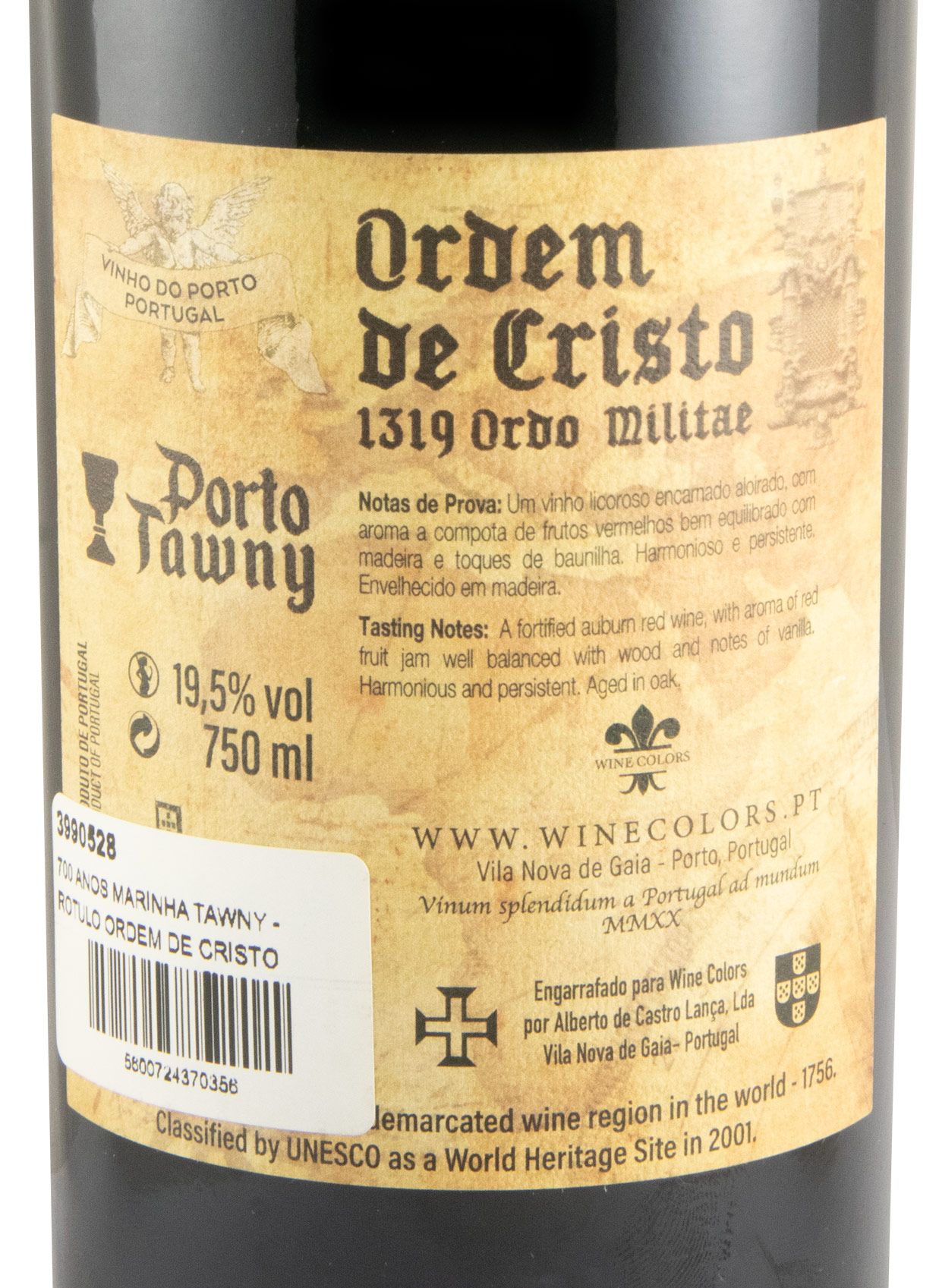 700 Anos Marinha Portuguesa Tawny Port (label Order of Christ)