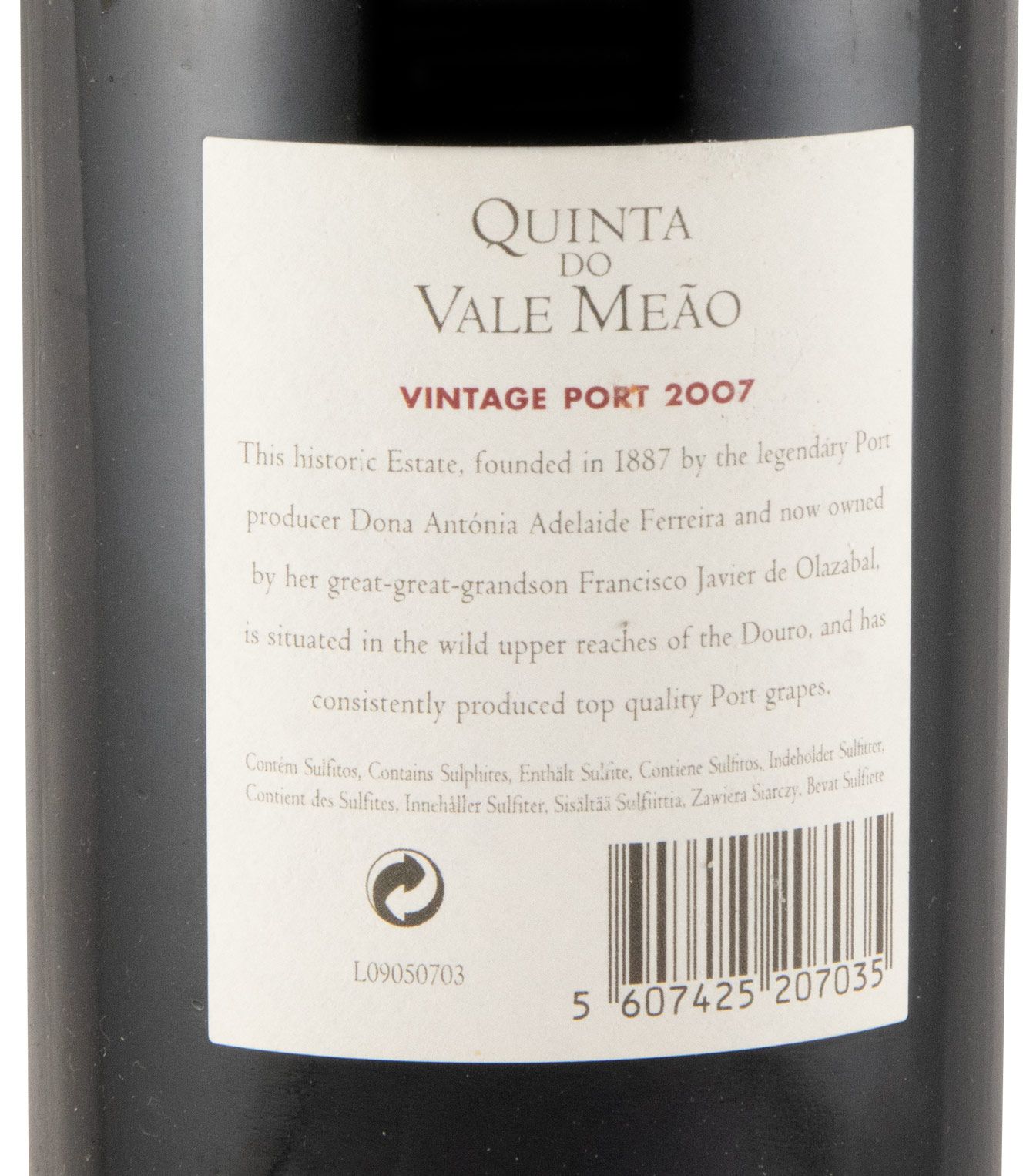 2007 Quinta do Vale Meão Vintage Porto