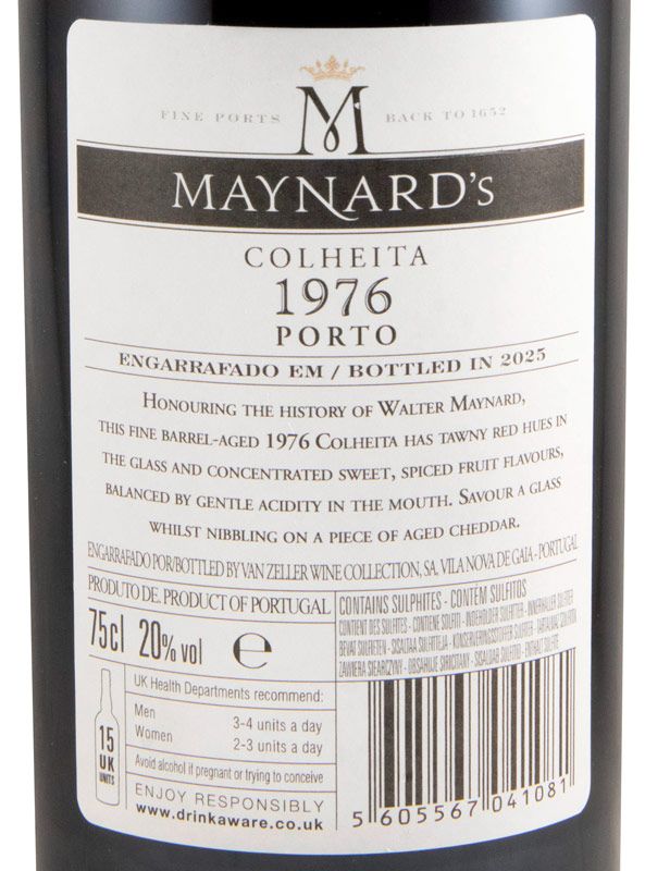 1976 Maynard's Colheita Port