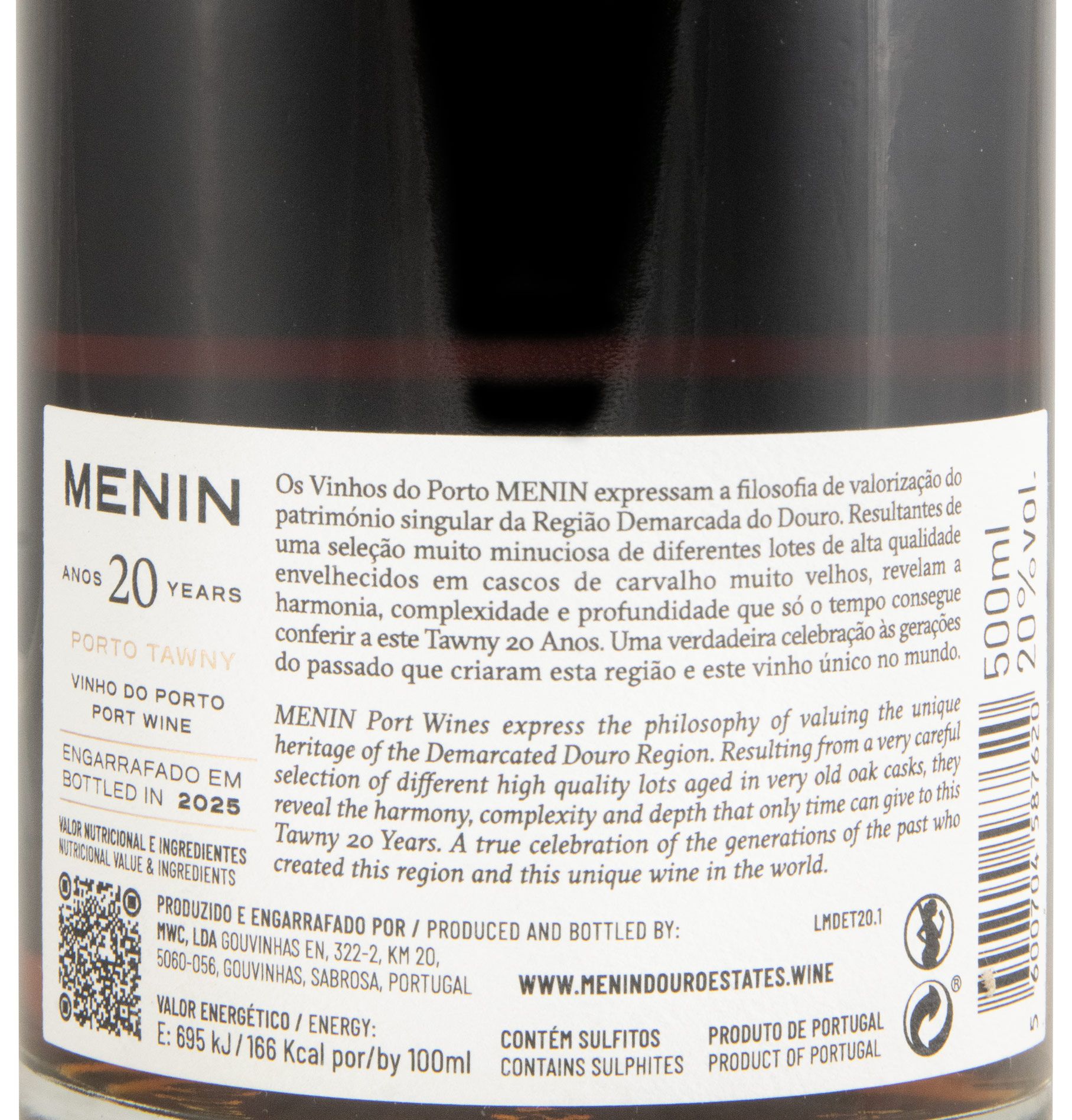 Menin Tawny 20 years Port 50cl